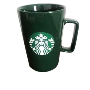 Starbucks Mug 2020 Green  White Logo Mermaid Ceramic Coffee Cup 15 Oz Tall EEUC!